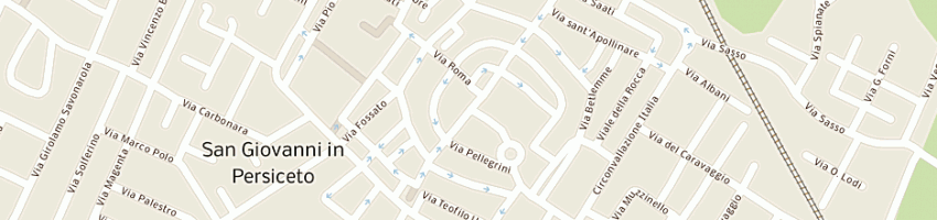 Mappa della impresa edicola cartolibreria rondelli a SAN GIOVANNI IN PERSICETO