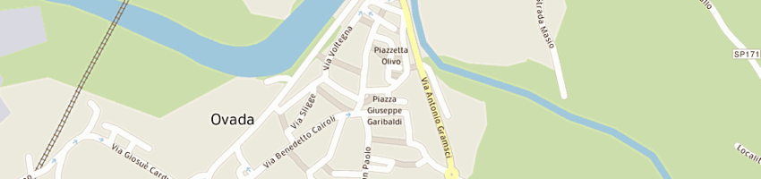 Mappa della impresa ristorante la grotta sas di palpon lino e c a OVADA