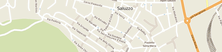 Mappa della impresa calla snc di pozzi mariangela e c a SALUZZO