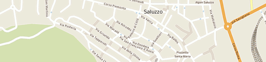 Mappa della impresa bianco giuseppe a SALUZZO