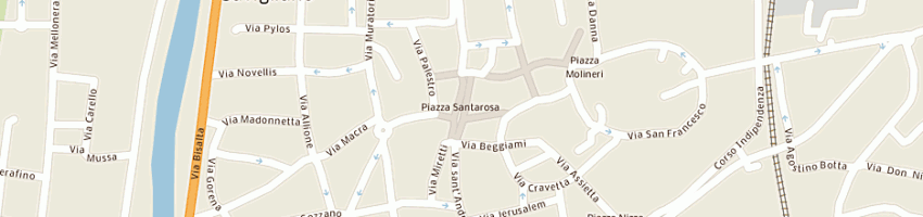 Mappa della impresa bar piazza vecchia di carle enrico e c snc a SAVIGLIANO