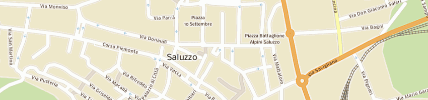 Mappa della impresa cai sezione monviso a SALUZZO