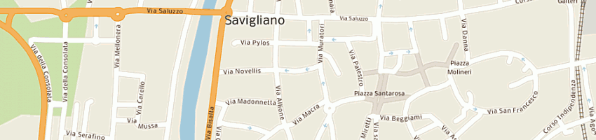 Mappa della impresa tipografia saviglianese a SAVIGLIANO