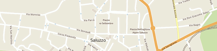 Mappa della impresa scuola elementare a SALUZZO