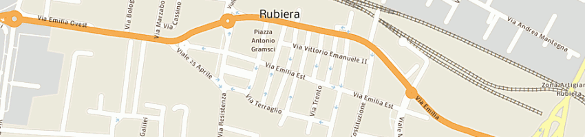 Mappa della impresa comune di rubiera a RUBIERA