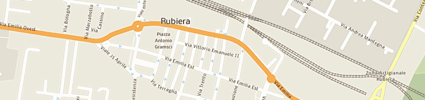 Mappa della impresa f simonazzi srl a RUBIERA