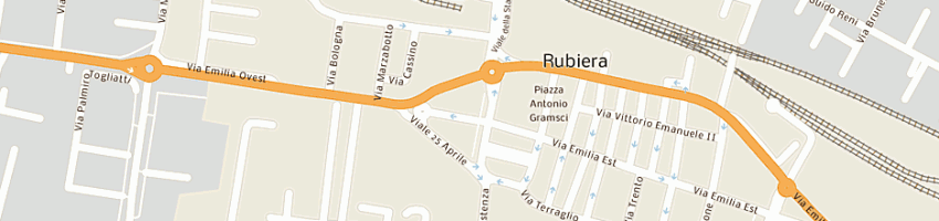 Mappa della impresa aciservice reggio srl a RUBIERA