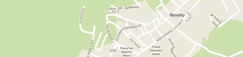Mappa della impresa accademia piemontese del giardino a REVELLO