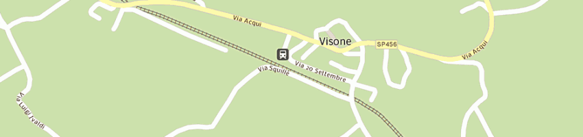 Mappa della impresa municipio di visone a VISONE