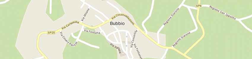 Mappa della impresa albergo castello di bubbio srl a BUBBIO