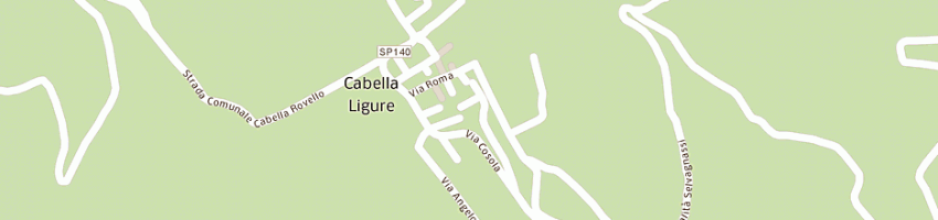 Mappa della impresa albergo cornareto a CABELLA LIGURE