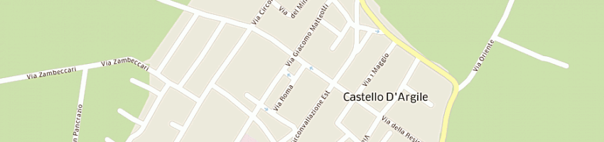 Mappa della impresa municipio a CASTELLO D ARGILE