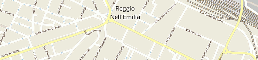 Mappa della impresa pizzeria d'asporto asfodelo di atzori duilio a REGGIO EMILIA