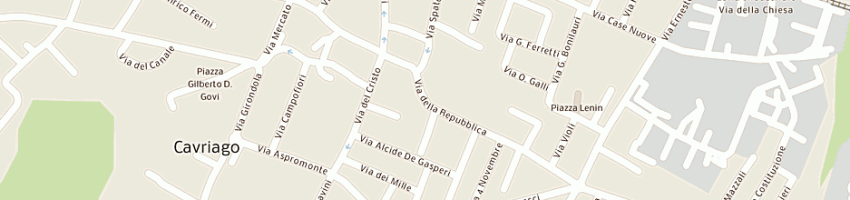 Mappa della impresa casa della cornice a CAVRIAGO