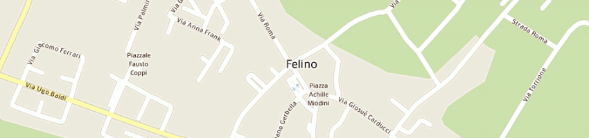 Mappa della impresa prosciuttificio mozzani spa a FELINO