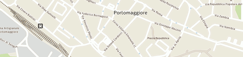 Mappa della impresa bergossi gabriella a PORTOMAGGIORE