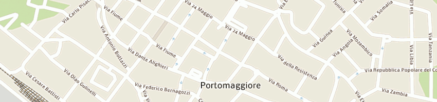 Mappa della impresa formigoni mario alberto a PORTOMAGGIORE