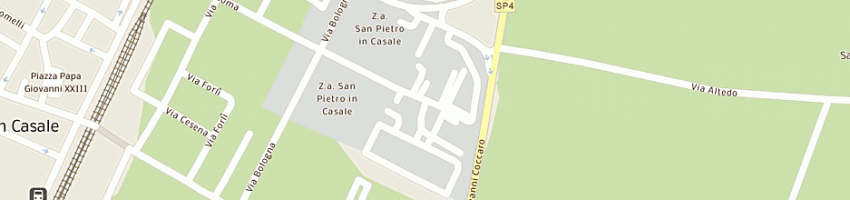 Mappa della impresa farmacare srl a SAN PIETRO IN CASALE