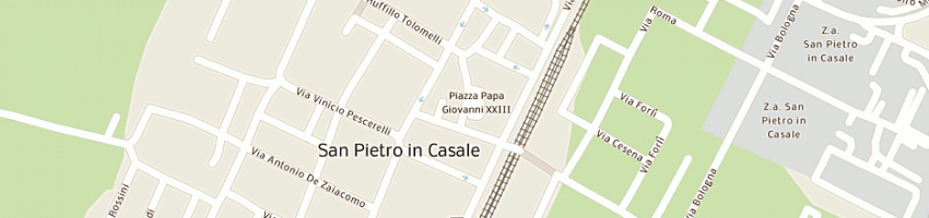 Mappa della impresa bar italia gelateria a SAN PIETRO IN CASALE