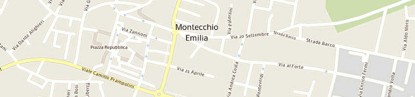 Mappa della impresa raineri claudio a MONTECCHIO EMILIA