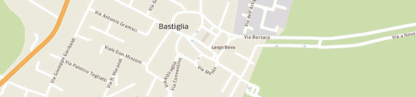 Mappa della impresa pizzeria lo smeraldo snc a BASTIGLIA