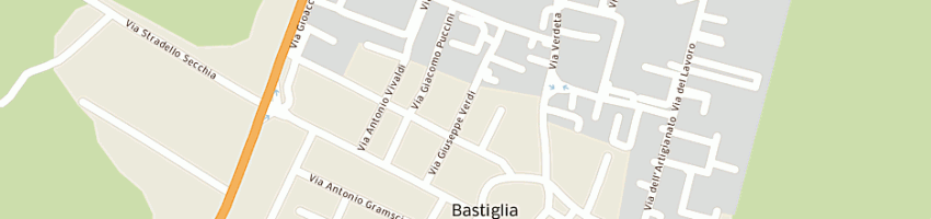 Mappa della impresa gpm verniciatura snc di gozzipelloni e malagoli giuseppe a BASTIGLIA