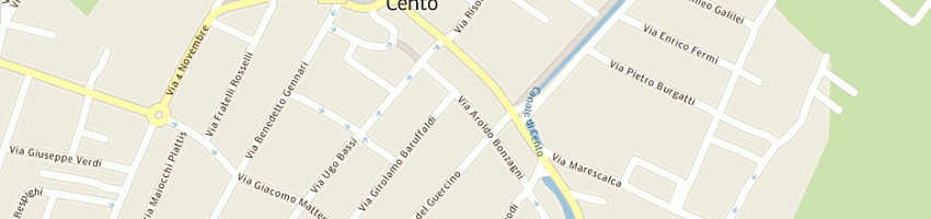 Mappa della impresa tassinari lorenzo a CENTO