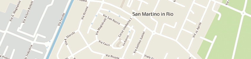 Mappa della impresa studio tirelli di tirelli andrea a SAN MARTINO IN RIO