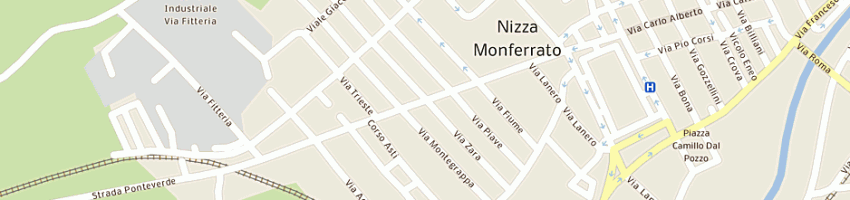 Mappa della impresa 'centro del salotto scaglione' gianluca a NIZZA MONFERRATO