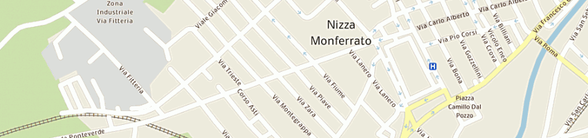 Mappa della impresa falegnameria artigiana di allineri gianpiero e lot a NIZZA MONFERRATO