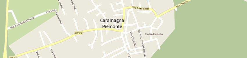 Mappa della impresa sorasio alberto a CARAMAGNA PIEMONTE
