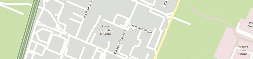 Mappa della impresa falegnameria legno piu' snc di arletti massimo e marco a CARPI