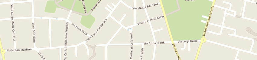 Mappa della impresa agenzia immobiliare cittadella srl a PARMA