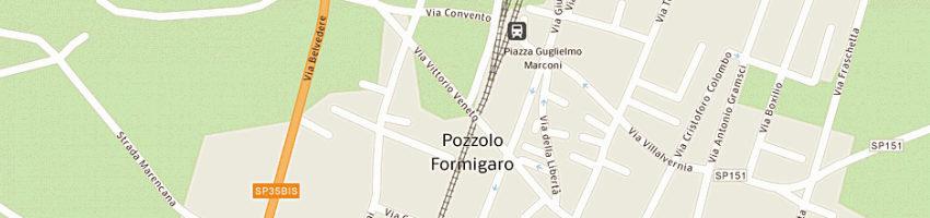 Mappa della impresa cimitero comunale a POZZOLO FORMIGARO