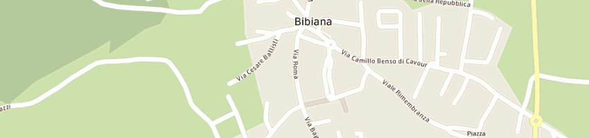 Mappa della impresa bar centro di volpe giuseppa e c sas a BIBIANA