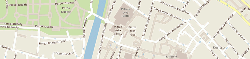 Mappa della impresa biblioteca palatina a PARMA
