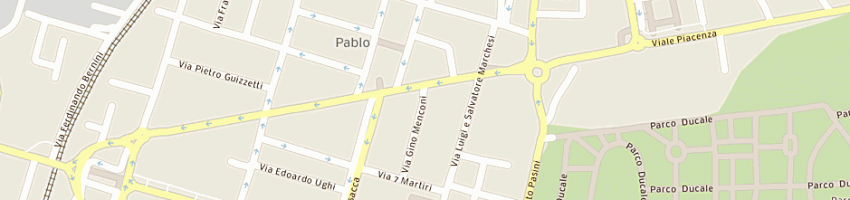 Mappa della impresa residence parmigianino a PARMA