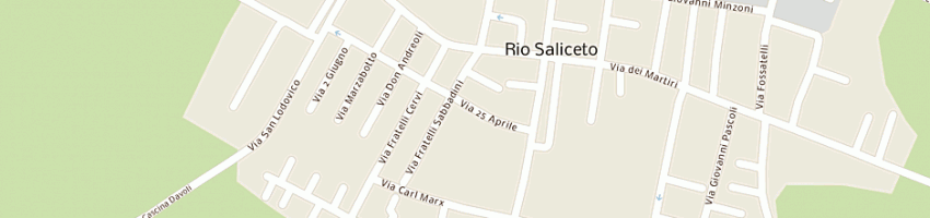 Mappa della impresa zoe autotrasporti di bassoli glauco a RIO SALICETO