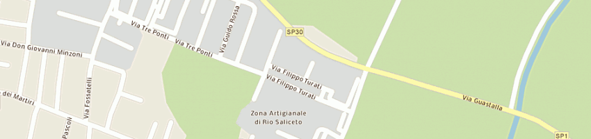 Mappa della impresa falegnameria bigi di bigi maurizio c - snc a RIO SALICETO