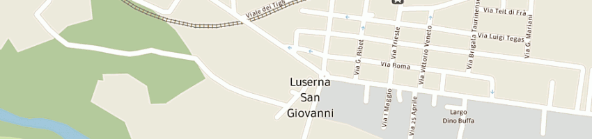 Mappa della impresa gran bar cremeria di galliano snc a LUSERNA SAN GIOVANNI