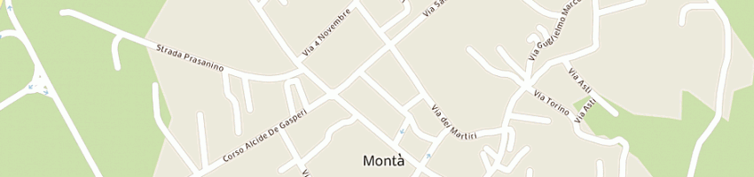 Mappa della impresa cauda strade (srl) a MONTA 