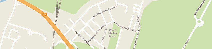 Mappa della impresa castagnetti flli snc a PARMA