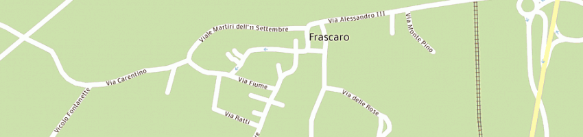 Mappa della impresa municipio a FRASCARO