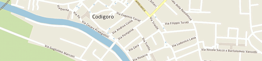 Mappa della impresa tipografia giari a CODIGORO