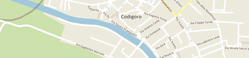 Mappa della impresa associazione volontaria italiana sangue a CODIGORO