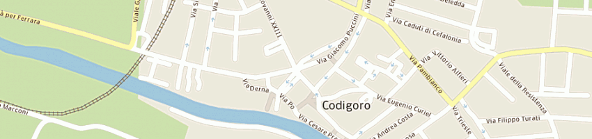Mappa della impresa centro elettronico (srl) a CODIGORO