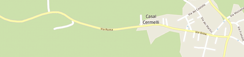 Mappa della impresa arcalgas progetti srl a CASAL CERMELLI