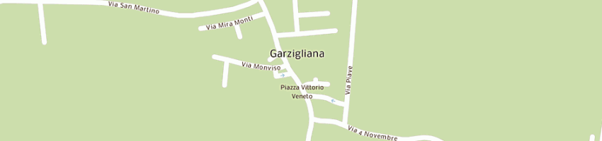 Mappa della impresa bar trattoria dei cacciatori di rossetti alda a GARZIGLIANA