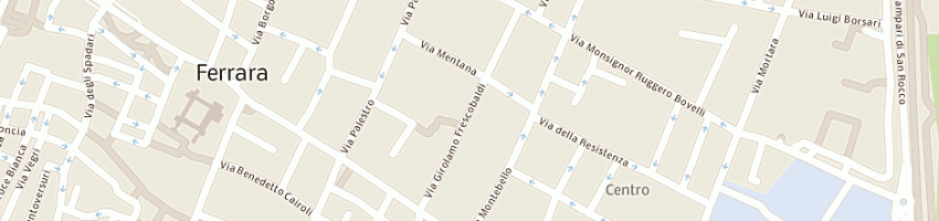 Mappa della impresa caselli alessandra a FERRARA