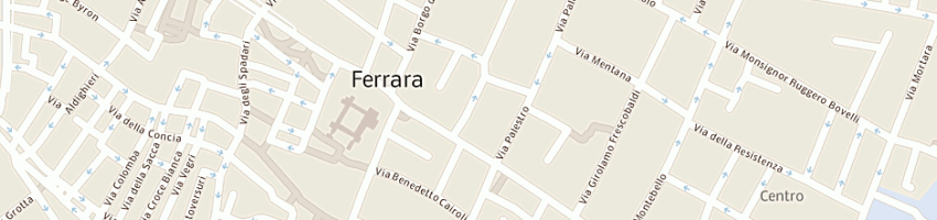 Mappa della impresa fiorenza zabini pellicceria di bignozzi fiorenza e c snc a FERRARA